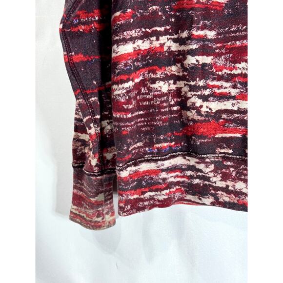 ISABEL MARANT FOR H&M Women's Red Printed Crewneck Pullover Sweater SZ 4 - Picture 10 of 13